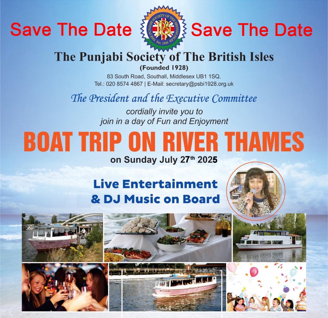 Boat Party Flyer Save The Date 27-07-2025Web